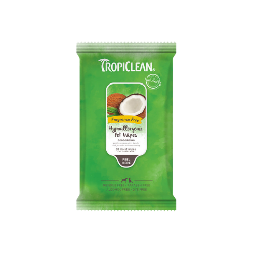 TropiClean Hypoallergenic Cleaning Pet Wipes, 20ct 1
